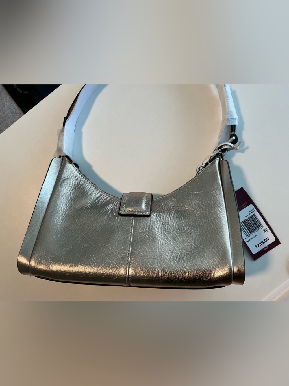 NWT Sloane Mews Small Ziptop Shoulder Bag in Pyrite - Picture 6 of 9